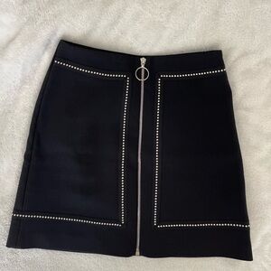 Maje black mini skirt